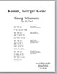 Come Holy Spirit SATB choral sheet music cover